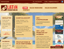 Tablet Screenshot of latinpromotion.ch